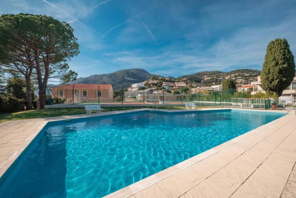 Appartement Familial 6P, Avec Piscine Et Tennis, Proche Mer Roquebrune-Cap-Martin Eksteriør billede
